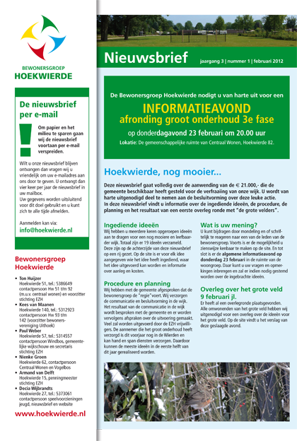 Nieuwsbrief Hoekwierde #5-2012-1
