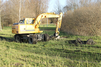 eerste schep paddenpoel