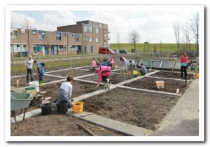 Het ontwikkelen van moestuintjes door kinderen